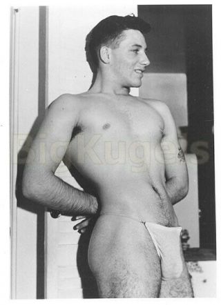 1960s Vintage Champion Male Nude Chad Morgan Defined Pouch Muscle Jock Beefcake