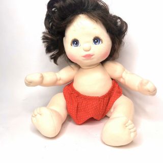 My Child Doll Vintage Mattel 1985 Brown Hair Blue Eyes Curly Hair