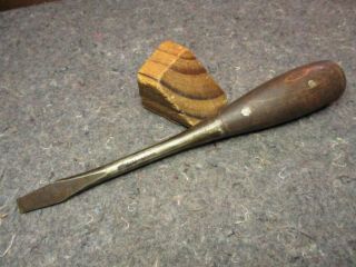 Vintage Tool/irwin Us Of A Wood Handled Screwdriver/old Tool/nice Tool