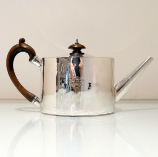 18th Century Antique George Iii Sterling Silver Teapot Lon 1789 Charles Aldridge