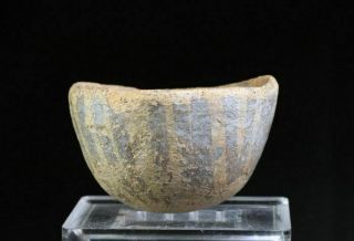 Sc Decorated Pre Columbian Pottery Bowl,  Chancay Culture,  1200 - 1400 Ad