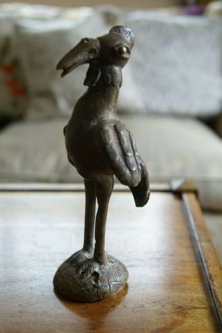 Antique African Bronze Akan Ashanti Gold Weight Rare Bird
