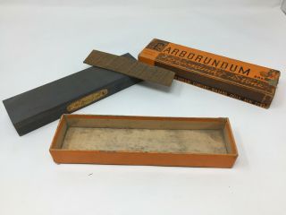 Vintage Knife Carborundum Silicon Carbide Sharpening Stone 108 8 " X 2 " X 1 " Usa