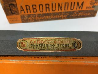 Vintage Knife Carborundum Silicon Carbide Sharpening Stone 108 8 