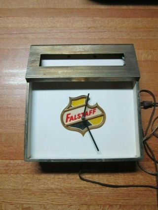 Vintage Price Bros Synchron Falstaff Beer Clock In