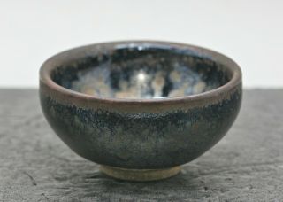Stunning Rare Antique Chinese Jian Yao Oil Drop 清代建窑油滴盏 Tea Bowl Circa 1700s