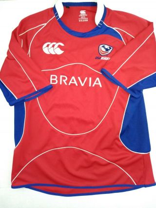 Canterbury Of Zealand Rugby Usa Shirt Xl Red