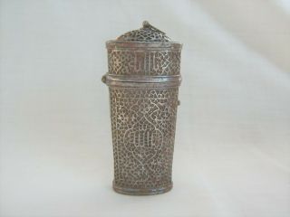 Antique Etui Possibly Middle Eastern Or Indian ? - Old Vintage Case Storage