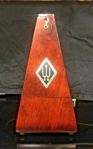Antique Wittner Pyramid - Shaped Wooden Metronome,  Made In Germany,  Pre - Wwii