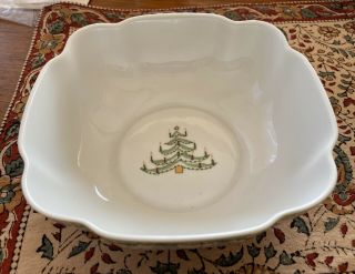 Vintage Bernardaud Limoges France Grenadiers Happy Holiday Dish Bowl