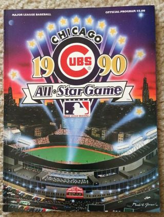 1990 All Star Game Program,  Wrigley Field,  Chicago Cubs