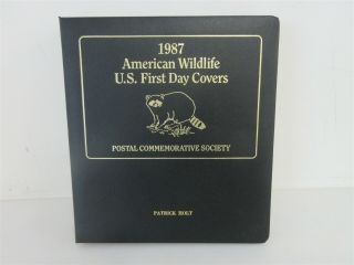1987 American Wildlife First Day Covers Postal Commemorative Society 50 Stamps