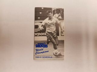 San Diego Sockers 1990/91 Msl Indoor Soccer Pocket Schedule - Auto Trader