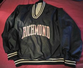 Vintage University Of Richmond Spiders Pullover Warm Up Jacket Size Xl