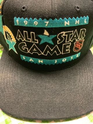 1997 Nhl All Star Game Cap Hat Adjustable San Jose Sharks Authentic Center Ice