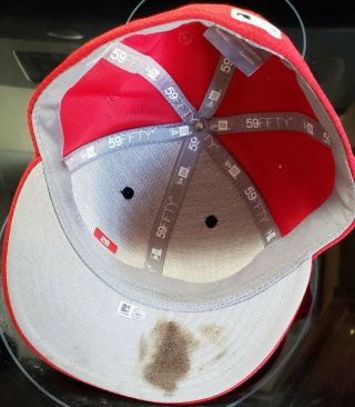 Cincinnati Reds Anthony Desclafani Game Worn Hat