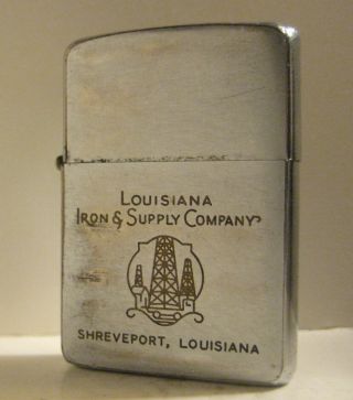 1961 Advertising Zippo Louisiana Iron & Supply Co Shreveport Louisiana Oil & Gas