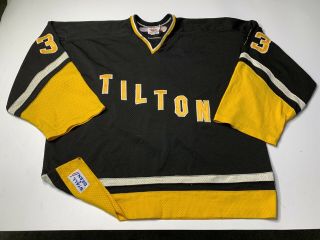 Vintage 1996 Tilton Hockey Jersey Stall & Dean Authentic Game Worn Men’s