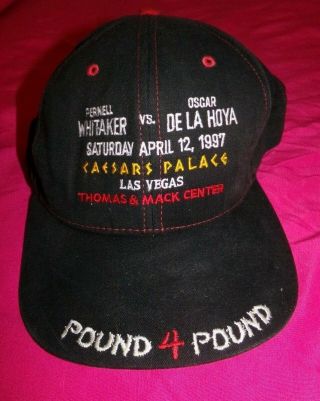 Vintage Oscar De La Hoya Vs Pernell Whitaker Snapback Hat Boxing Caesars
