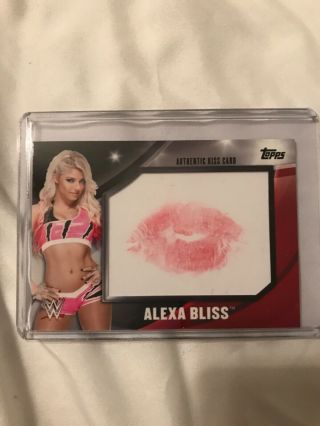 Alexa Bliss Wwe Topps 2016 Divas Revolution Kiss Card