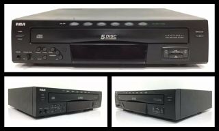 Vintage Rca 5 Cd Compact Disc Multi Player Carousel Changer Rp - 8065a Great
