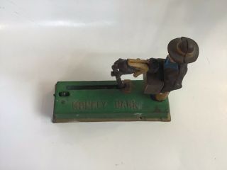 Vintage Cast Iron Monkey Bank Piggy Bank Coin Bank Metal Very heavy 3