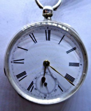 A Good Antique Silver Waltham Pocket Watch 1884