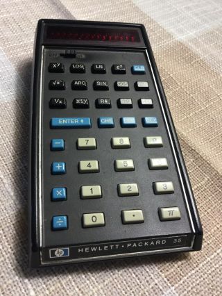 Hp 35 Vintage Scientific Calculator No Power Supply Looking