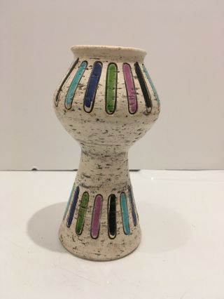 Bitossi Raymor Eames Era Vintage Italian Mid Century Modern Ceramic Vase Atomic