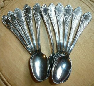 Italian Silver Spoons X 11 Stamped Italy 800