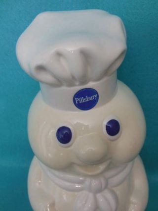Vintage Pillsbury Doughboy 1988 Ceramic Cookie Jar 12 " Pillsbury Company Jar