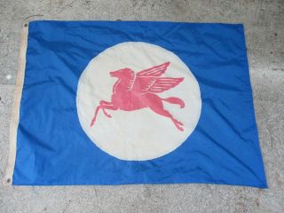 Vintage Flying A Pegasus Flag Banner Sign 29 " X 42 " Polyester