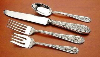 Corsage By Stieff Sterling Silver 32 Piece Service For 8