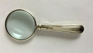 Vintage Sterling Silver Magnifying Glass Bead Design Nat Leslie Sheffield 1983