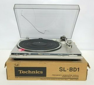 Vintage Technics Sl - Bd1 Belt Drive Turntable With Stanton D73e Cartridge