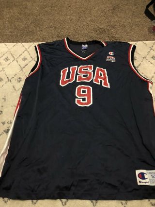Vince Carter 9 Team Usa Olympic Champion Basketball Jersey Vintage Size 52 Xxl