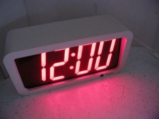 Vintage Pyramid Technologies Commercial Office Red Led Clock Huge