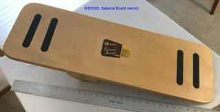 Vintage Merdel Balance Board (wood) 31½ " X 10 " X 5 " Bongo Surf Skate Stability