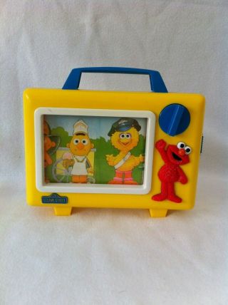 Vintage Tyco Preschool Muppets Sesame Street Musical Tv Music Box Wind Up