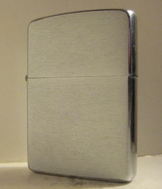 1962 Brushed Chrome Zippo With Insert