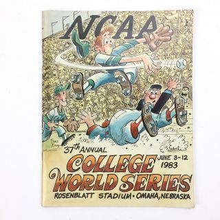 1983 Ncaa College Baseball World Series Program,  37th Annual,  Omaha Nebraska