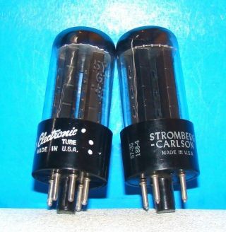 5y3gt Ge Radio Vintage Amplifier Rectifier Vacuum Tubes 2 Valves 5y3gta
