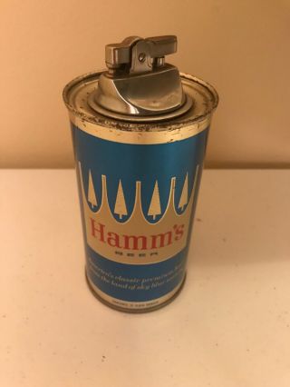 Hamm’s Steel Beer Can Cigarette Lighter - Japan