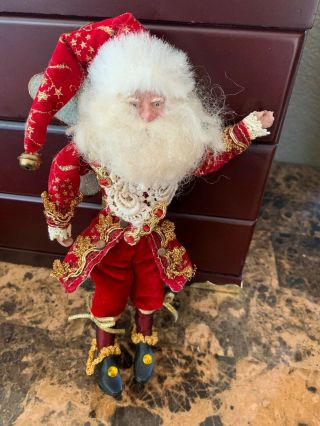 Vintage Mark Roberts Santa Clause Fairy Doll Ornament Tagged 9 "