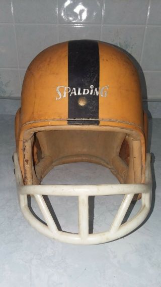 Pittsburgh Steelers 1950s - 60s Spalding Game Football Helmet Pro Model