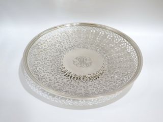 15 In - Sterling Silver Theodore B.  Starr Antique Openwork Large Serving Plate