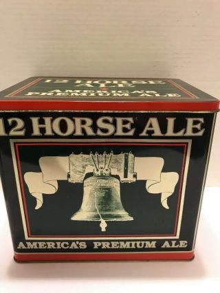 Vintage Genesee 12 Horse Ale Metal Tin Genesee Premium Ale