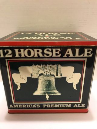 Vintage Genesee 12 Horse Ale Metal Tin Genesee Premium Ale 2