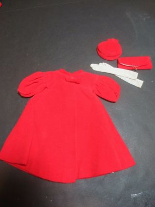 Barbie Doll Fashion Vintage " Red Flare " 1962 Made By Mattel