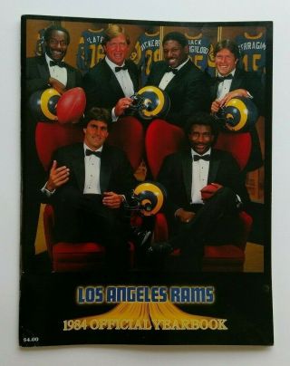 1984 Los Angeles Rams Nfl Football Official Yearbook